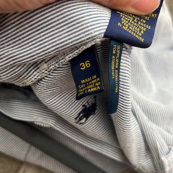 Polo Ralph Lauren bermuda shorts size 36 pinstripes pony - Picture 6 of 7